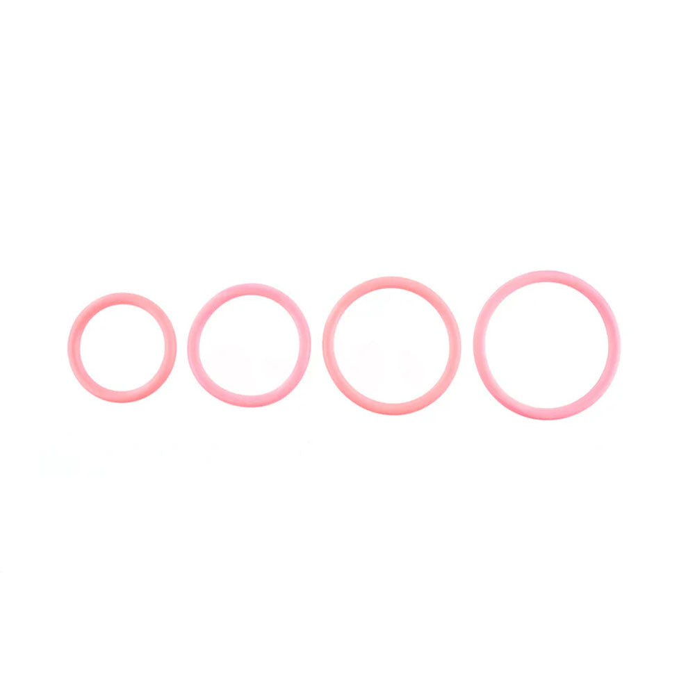 Sportsheets Rubber O Ring 4 Pack Coral Coral Rings 4 Pack
