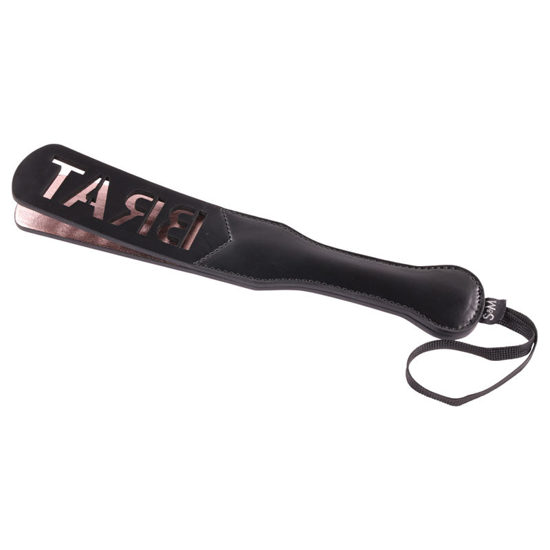 Sex & Mischief Brat Paddle Black Spanking Paddle