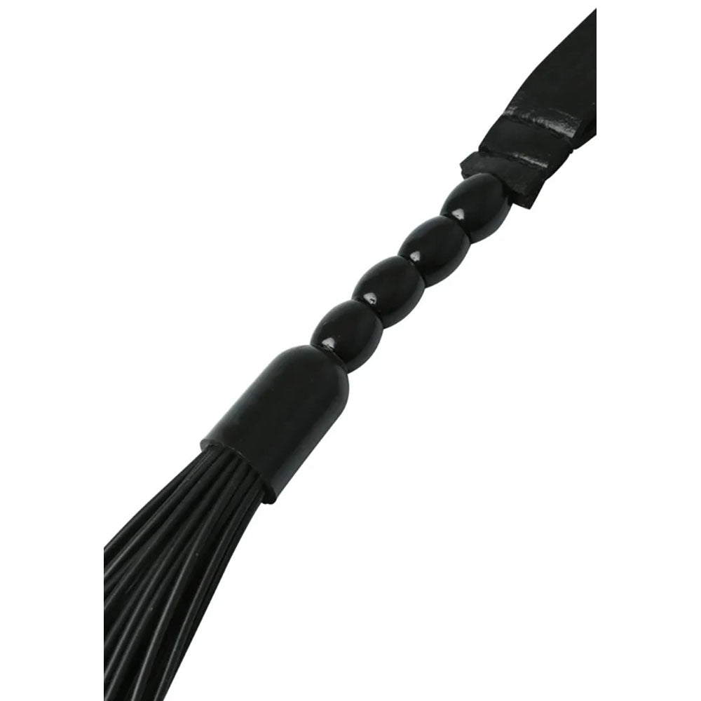 Sex & Mischief Noir Whip Black 40 Cm Rubber Whip