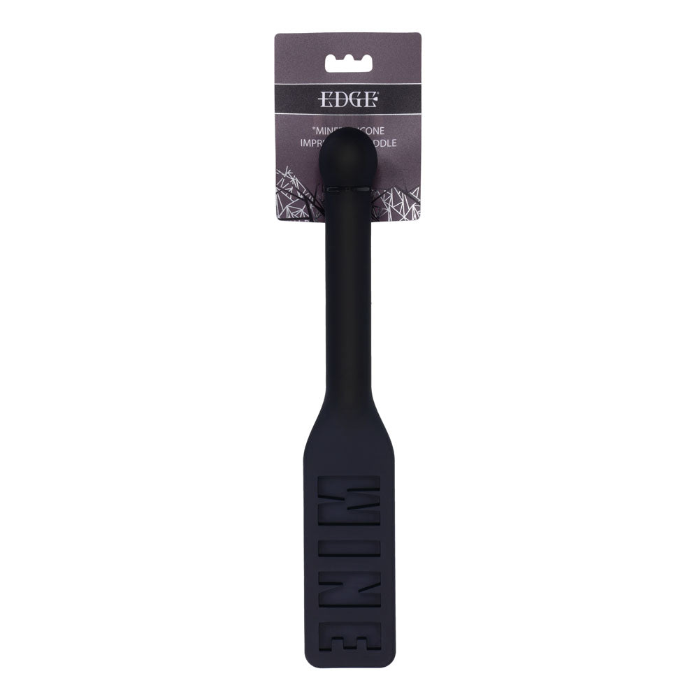 Edge Mine Silicone Paddle Black Spanking Paddle
