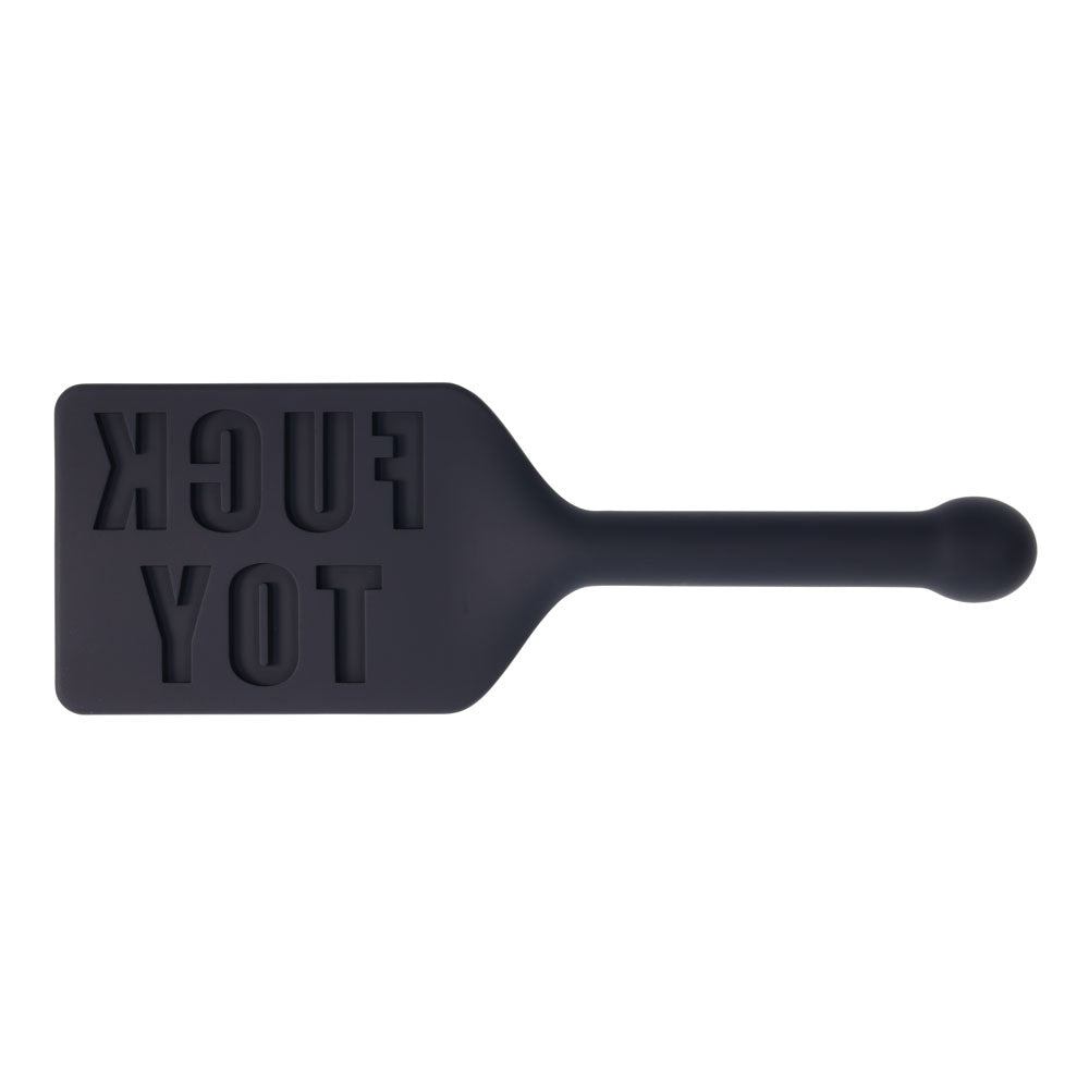 Edge Fuck Toy Silicone Paddle Black Silicone Spanking Paddle