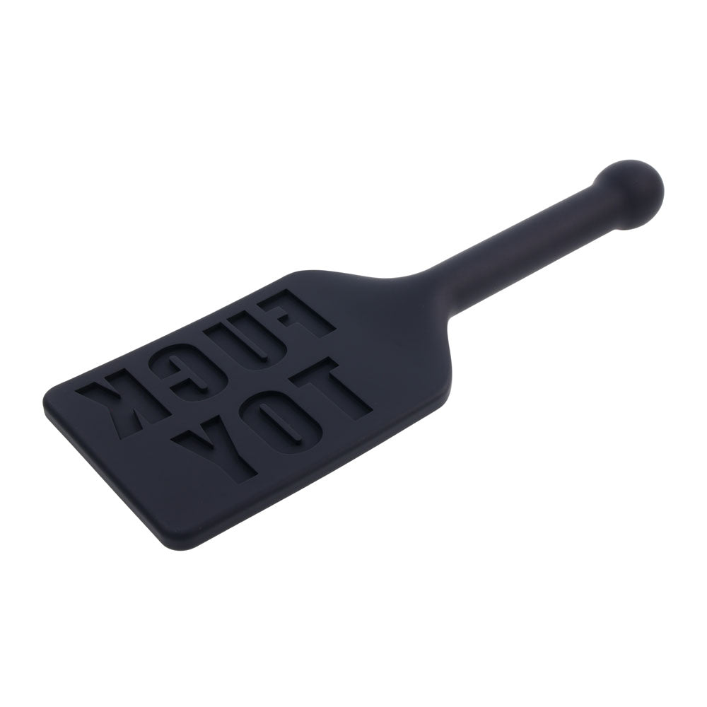Edge Fuck Toy Silicone Paddle Black Silicone Spanking Paddle