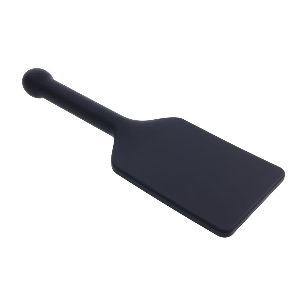 Edge Fuck Toy Silicone Paddle Black Silicone Spanking Paddle