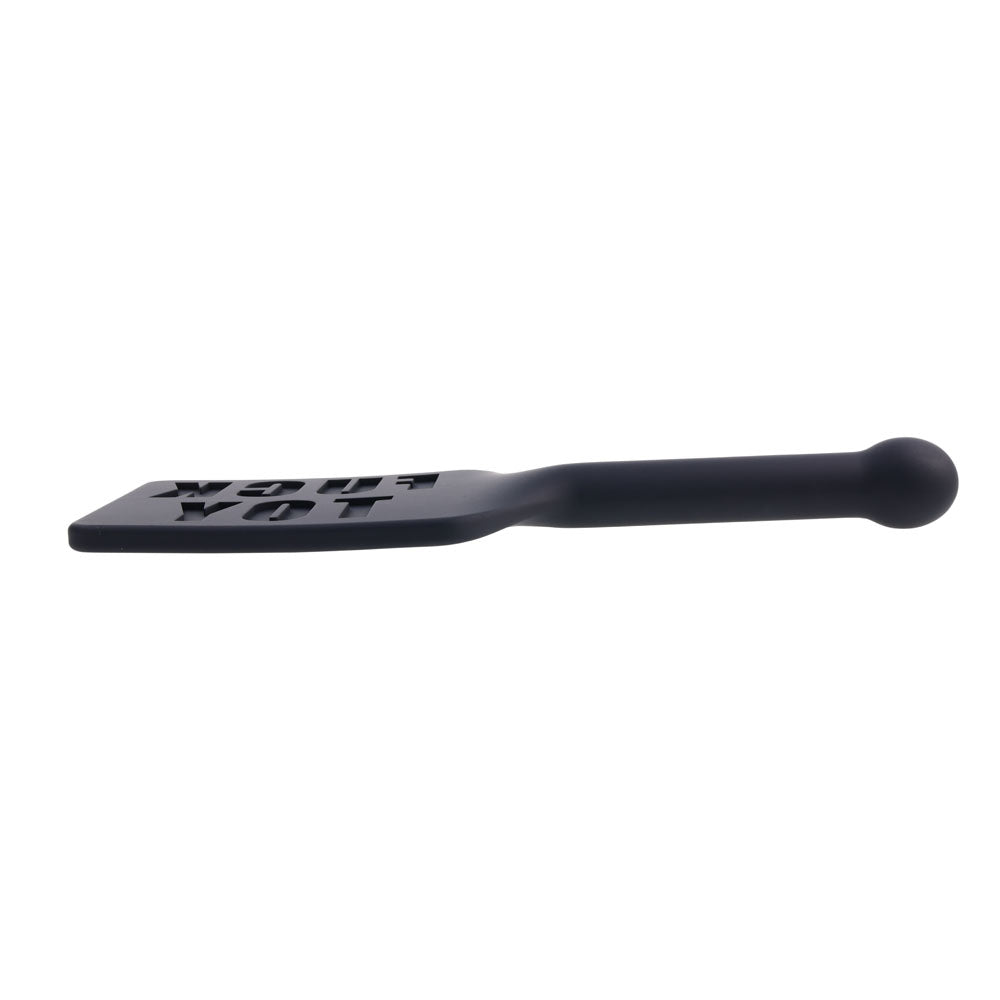 Edge Fuck Toy Silicone Paddle Black Silicone Spanking Paddle