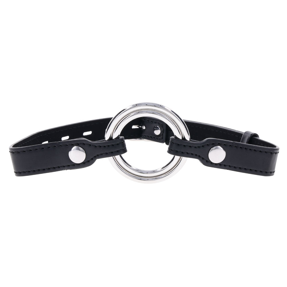 Edge Interchangeable Ring Gag Black Mouth Gag Restraint With 2 Interchangeable Pieces