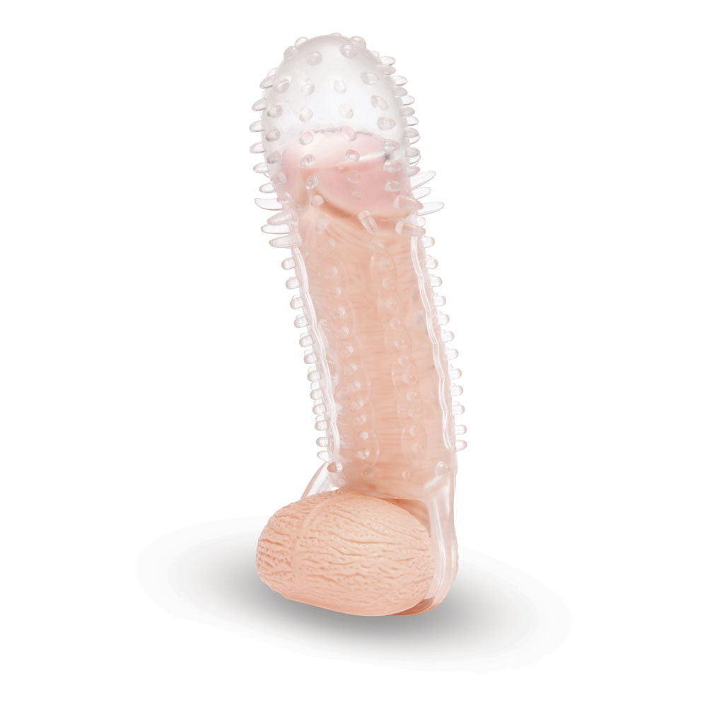 Size Up 1.5 Inch See Thru Stretch Penis Extender Clear 3.8 Cm (1.5'') Penis Extension Sleeve