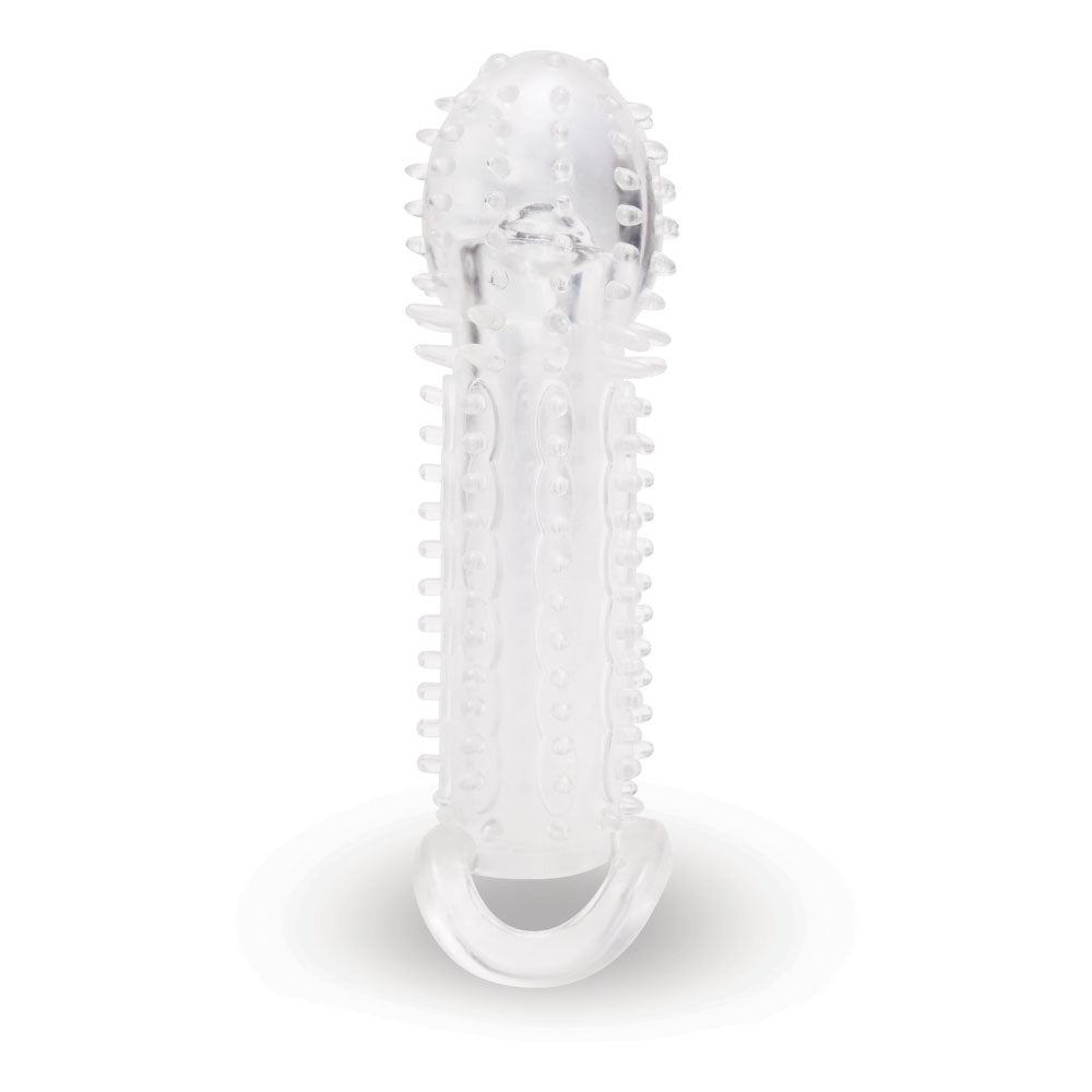 Size Up 1.5 Inch See Thru Stretch Penis Extender Clear 3.8 Cm (1.5'') Penis Extension Sleeve