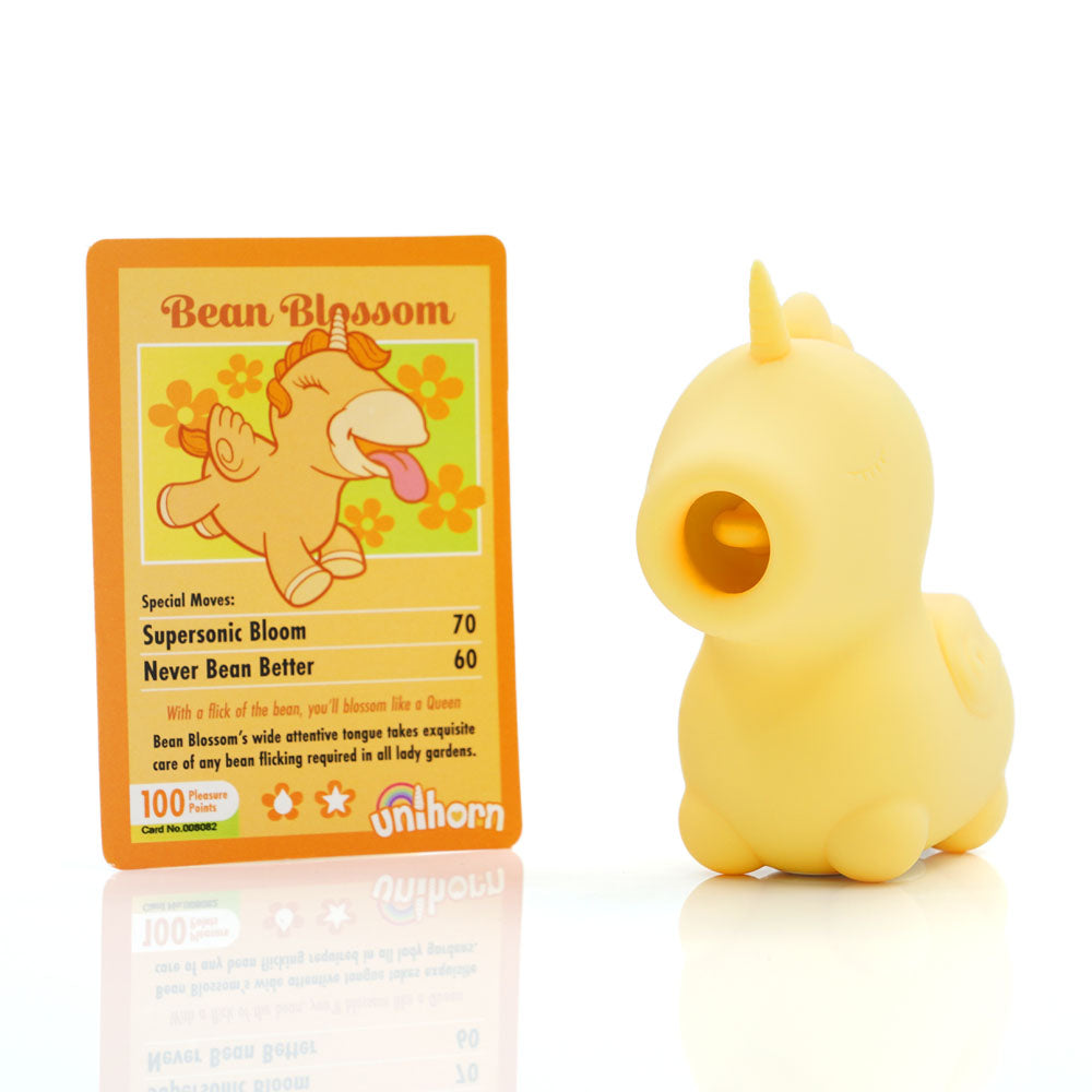 Unihorn Bean Blossom Yellow Usb Rechargeable Flicking Stimulator