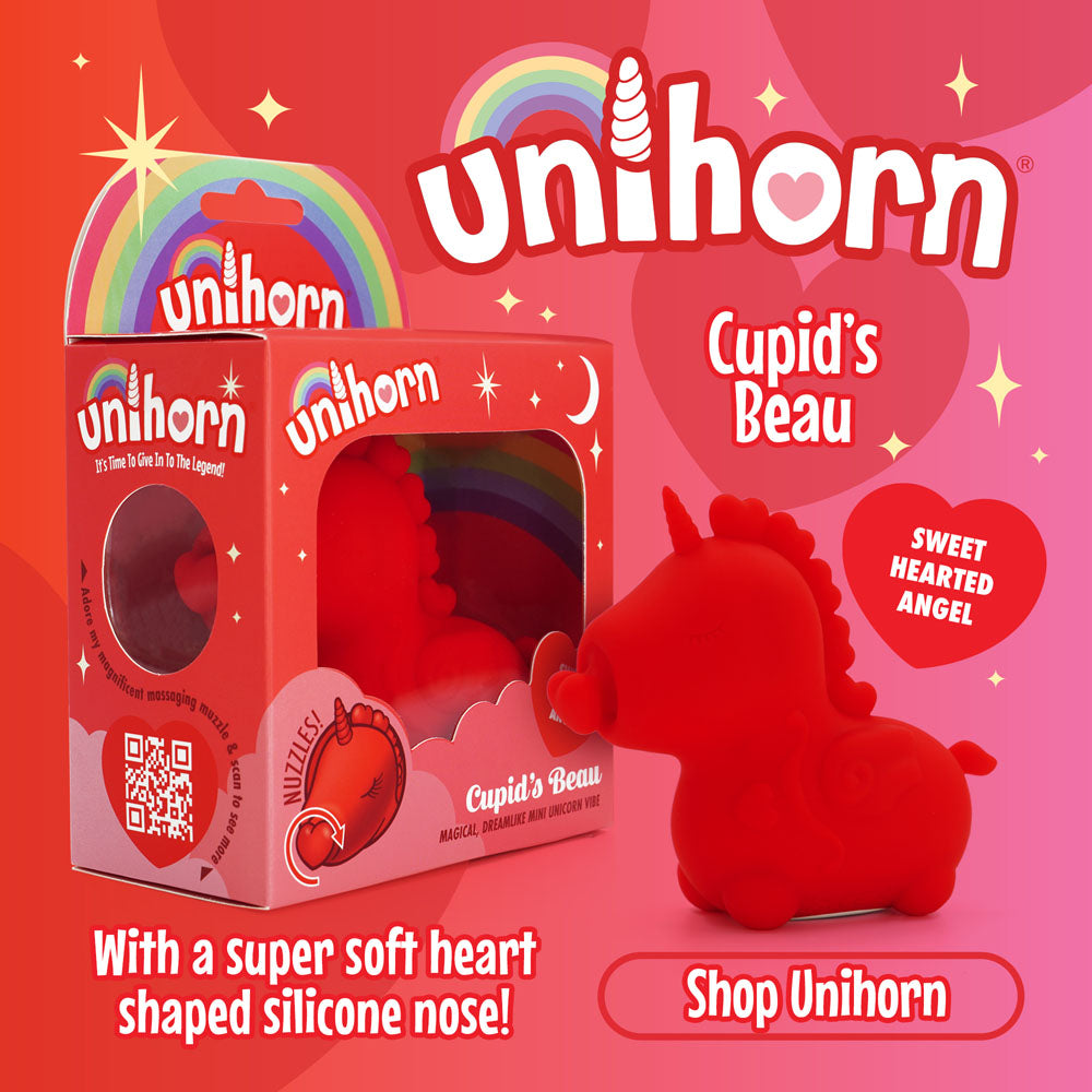 Unihorn Cupid's Beau Red Usb Rechargeable Heart Nosed Stimulator