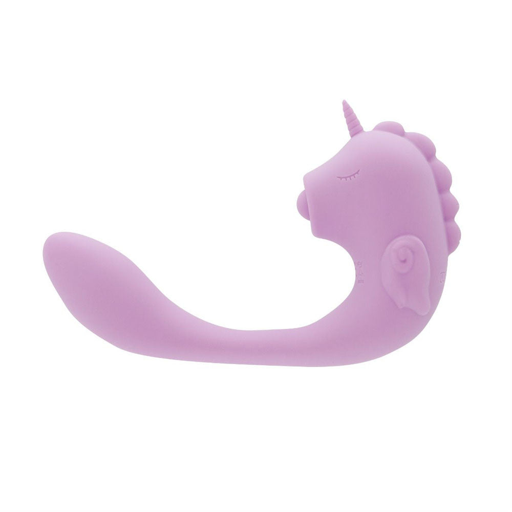 Unihorn C Horse Marina Lilac Lilac Usb Rechargeable Dual Unicorn Vibrator