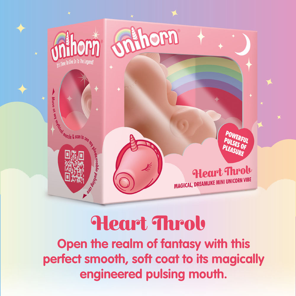 Unihorn Heart Throb Coral Usb Rechargeable Flicking Stimulator