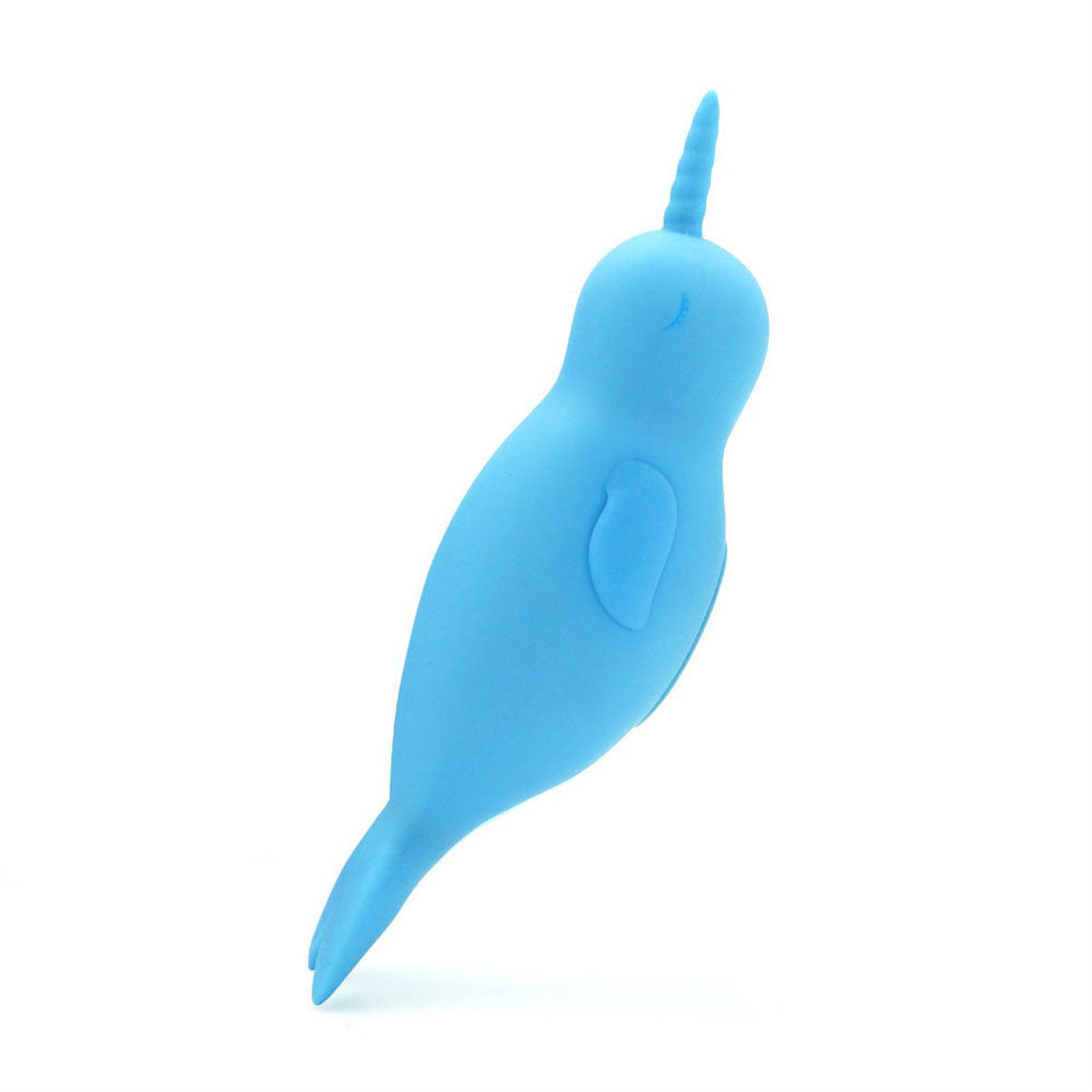 Unihorn Of The Sea Neigh Mo The Narwhal Blue Usb Rechargeable Dual Motor Stimulator