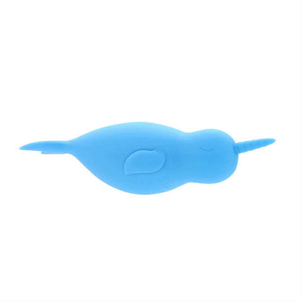 Unihorn Of The Sea Neigh Mo The Narwhal Blue Usb Rechargeable Dual Motor Stimulator