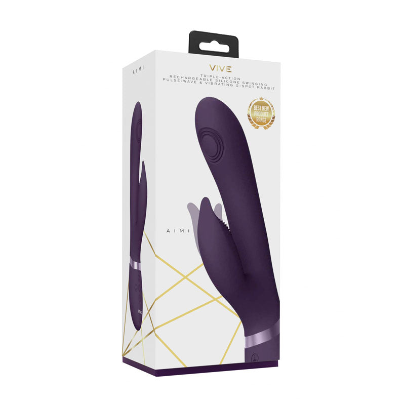 Vive Aimi Purple Purple 22.3 Cm Usb Rechargeable Rabbit Vibrator