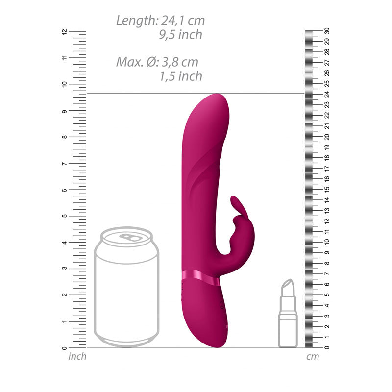 Vive Nari Pink Pink 24.1 Cm Usb Rechargeable Rabbit Vibrator