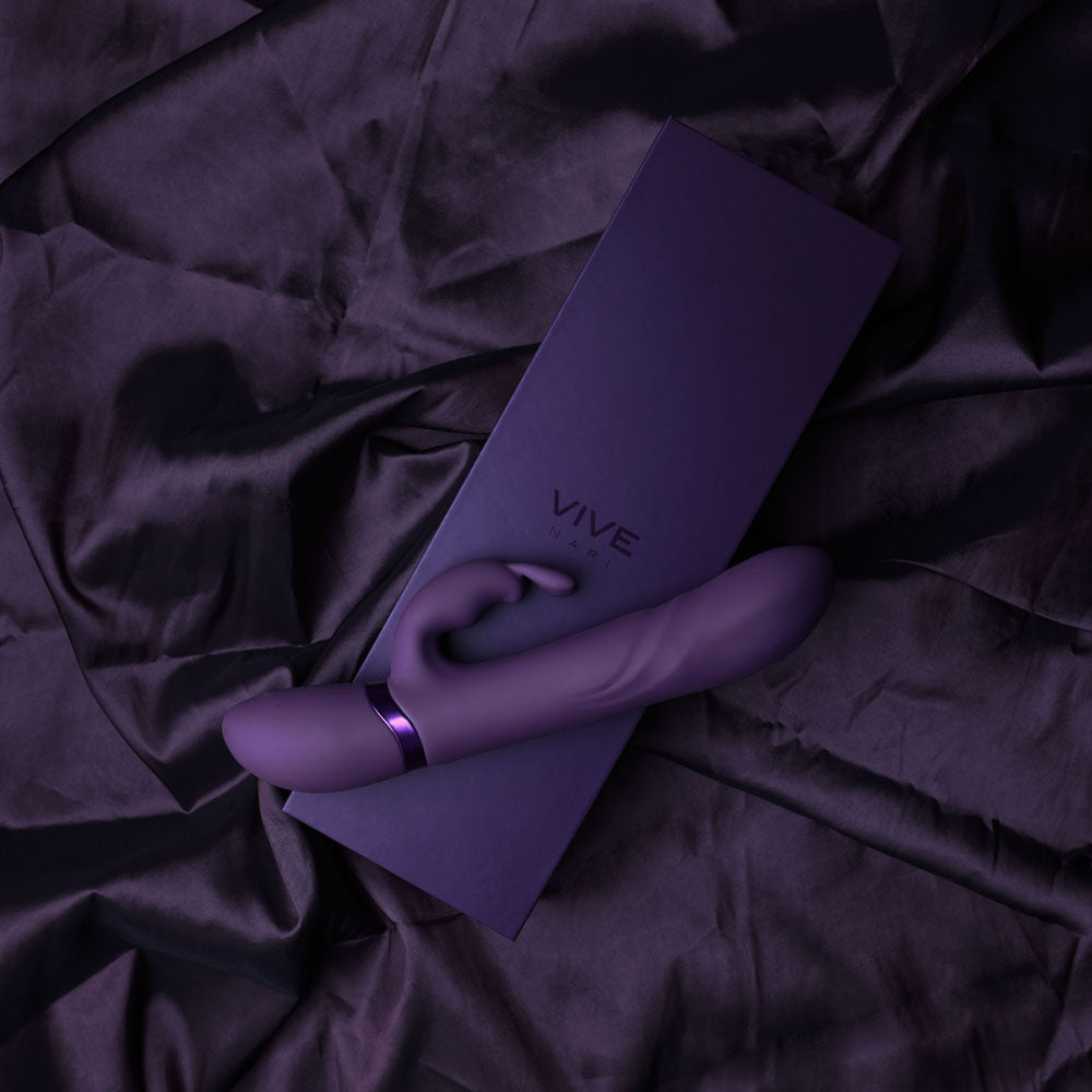 Vive Nari Purple Purple 24.1 Cm Usb Rechargeable Rabbit Vibrator