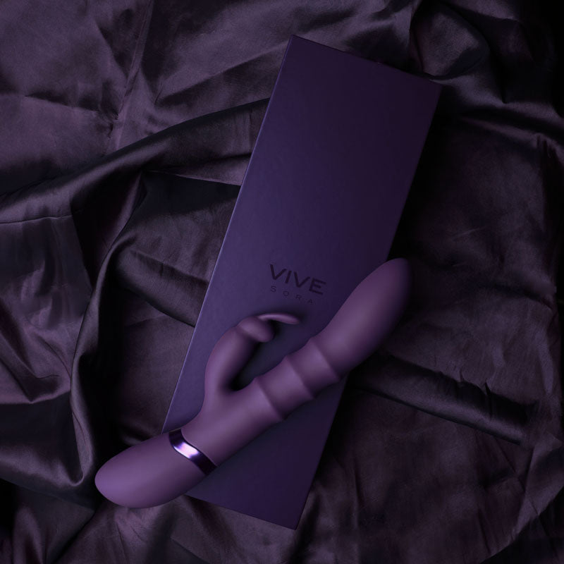 Vive Sora Purple Purple 24.2 Cm Usb Rechargeable Rabbit Vibrator