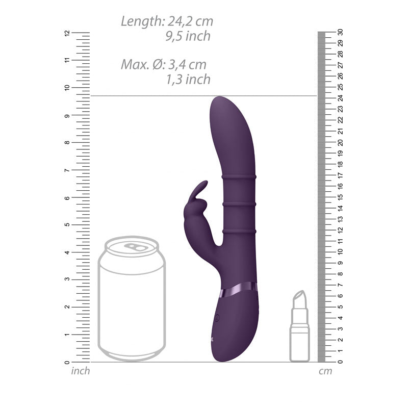 Vive Sora Purple Purple 24.2 Cm Usb Rechargeable Rabbit Vibrator