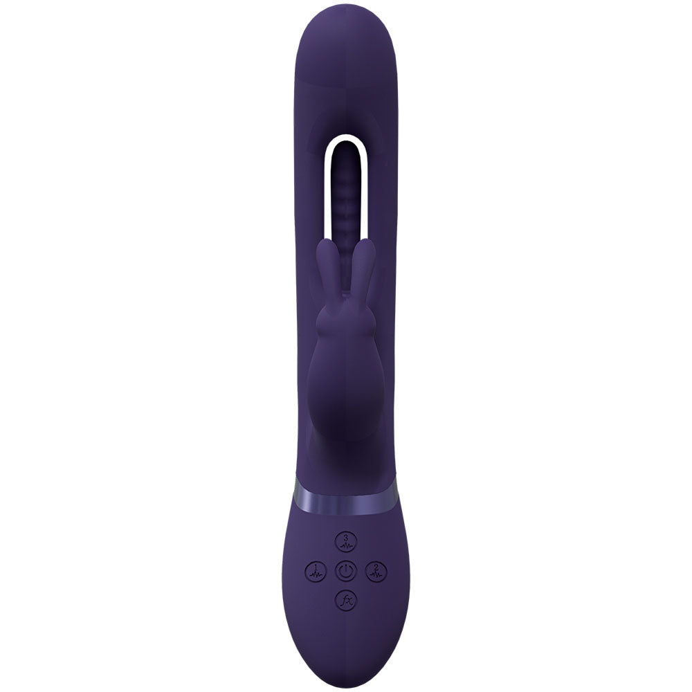 Vive Mika Purple Purple 23.2 Cm Usb Rechargeable Rabbit Vibrator With Flapping Shaft