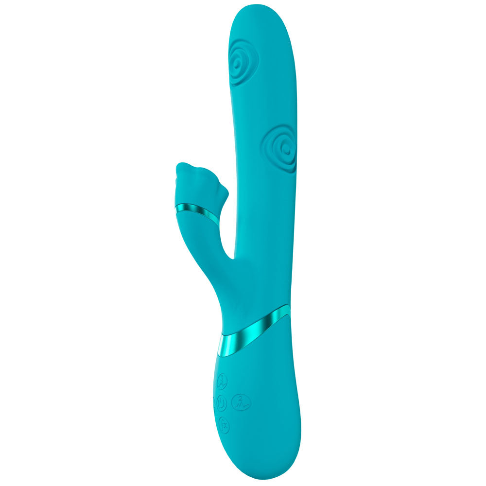 Vive Fiore Blue 25 Cm Usb Rechargeable Tapping Rabbit Vibrator