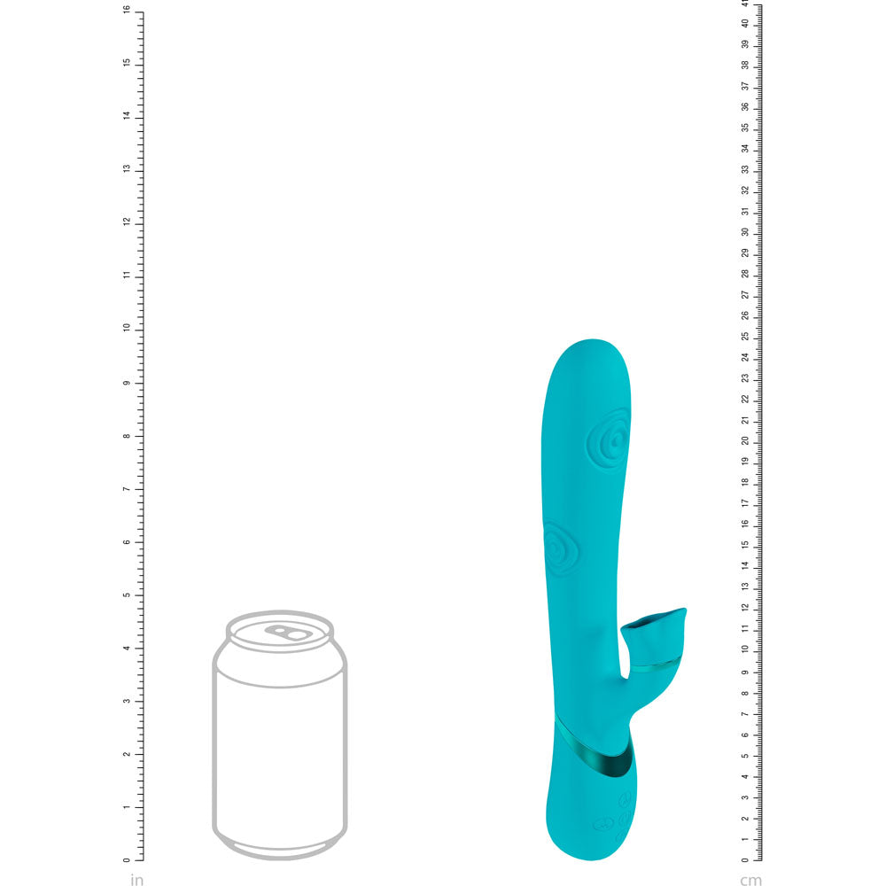 Vive Fiore Blue 25 Cm Usb Rechargeable Tapping Rabbit Vibrator
