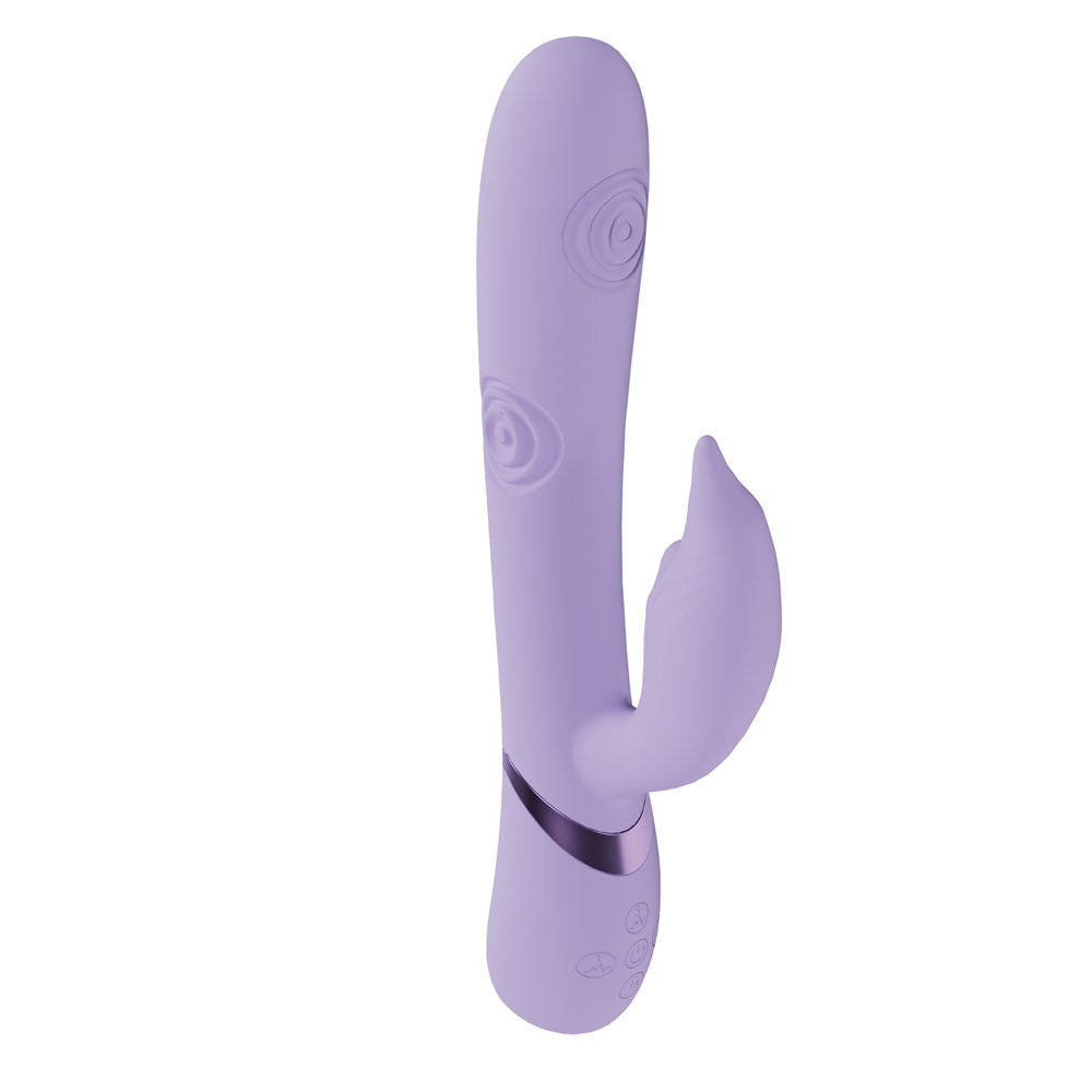 Vive Pallina Purple Purple 25 Cm Usb Rechargeable Tapping Rabbit Vibrator