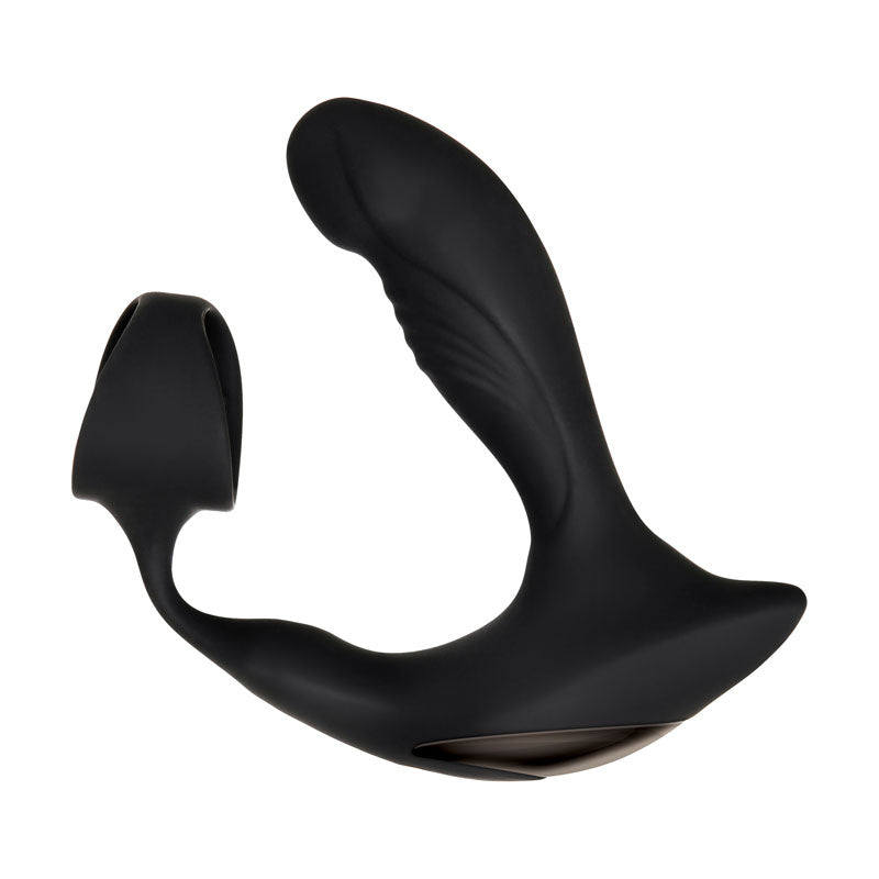 Zero Tolerance Strapped & Tapped Black Usb Rechargeable Heating Anal Plug With Cock Ring