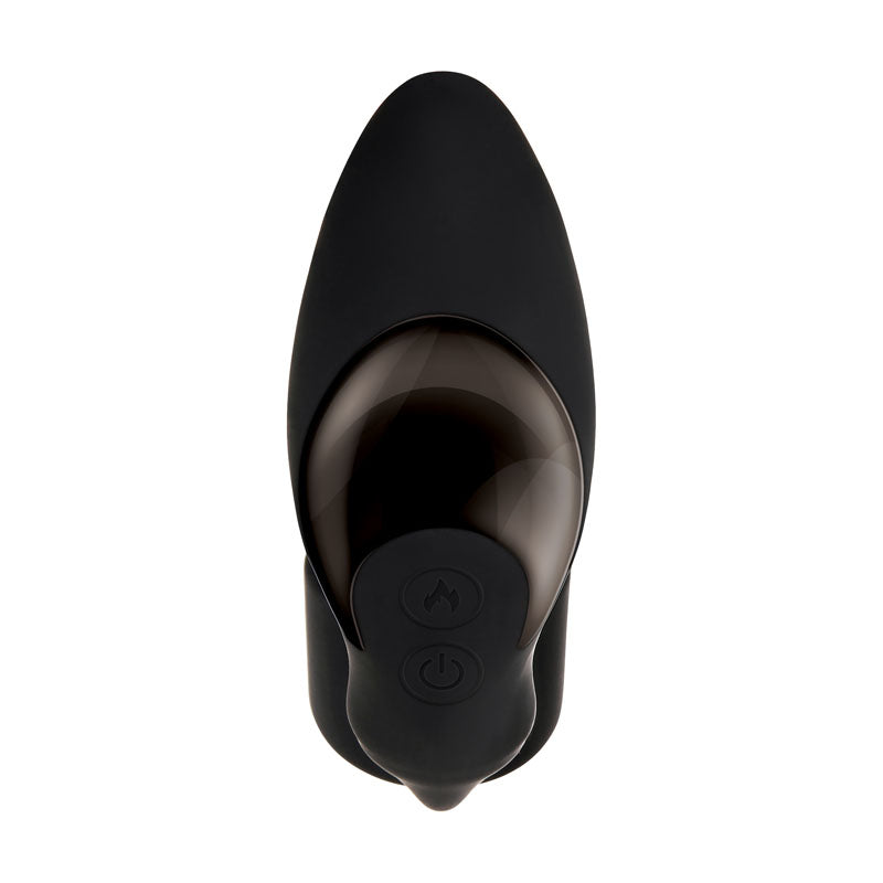 Zero Tolerance Strapped & Tapped Black Usb Rechargeable Heating Anal Plug With Cock Ring
