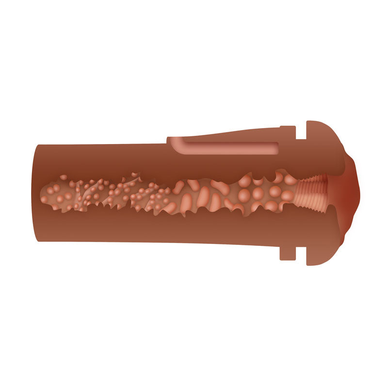 Zero Tolerance Pop On The Go Dark Brown Vagina Masturbator