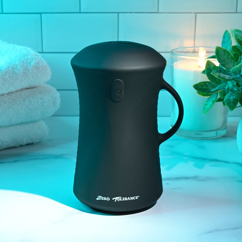 Zero Tolerance Gyro Stroke Black Usb Rechargeable Powered Masturbator