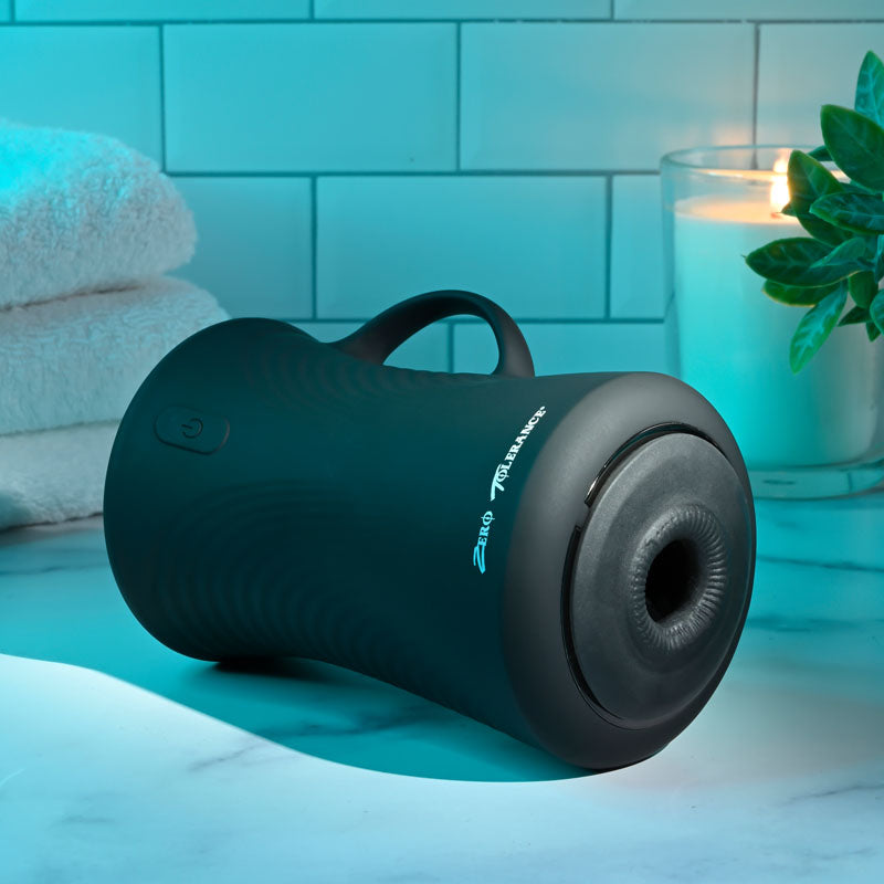 Zero Tolerance Gyro Stroke Black Usb Rechargeable Powered Masturbator