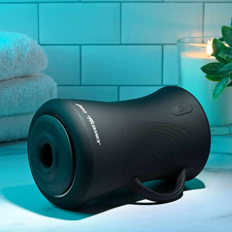 Zero Tolerance Gyro Stroke Black Usb Rechargeable Powered Masturbator
