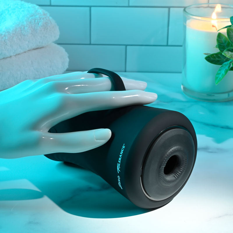 Zero Tolerance Gyro Stroke Black Usb Rechargeable Powered Masturbator