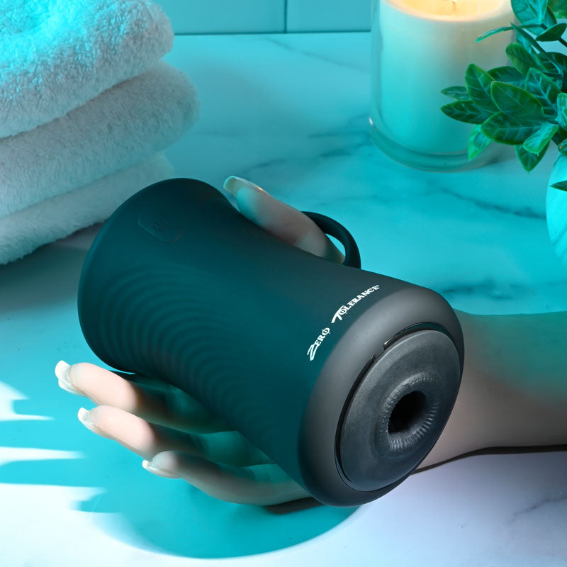 Zero Tolerance Gyro Stroke Black Usb Rechargeable Powered Masturbator