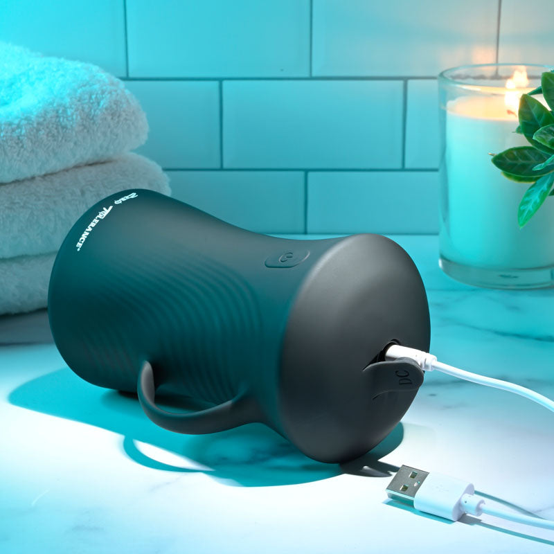Zero Tolerance Gyro Stroke Black Usb Rechargeable Powered Masturbator