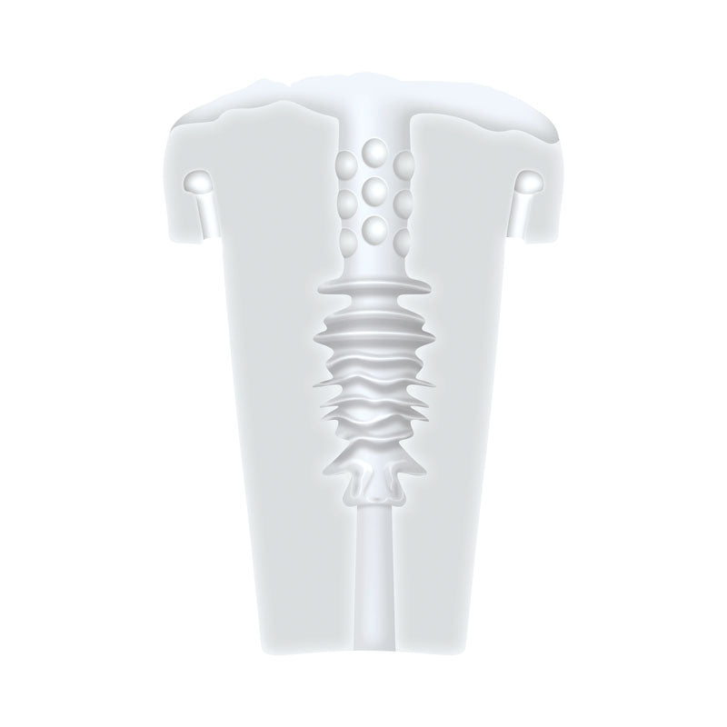 Zero Tolerance Sucking Good White Usb Rechargeable Vibrating Masturbator