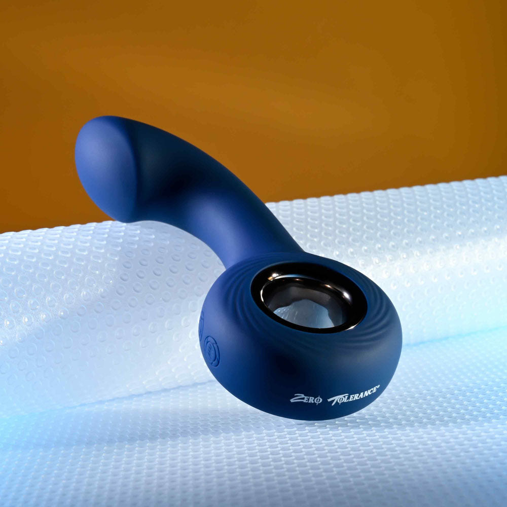 Zero Tolerance The Reach Blue 13.8 Cm Usb Rechargeable Vibrating Anal Plug