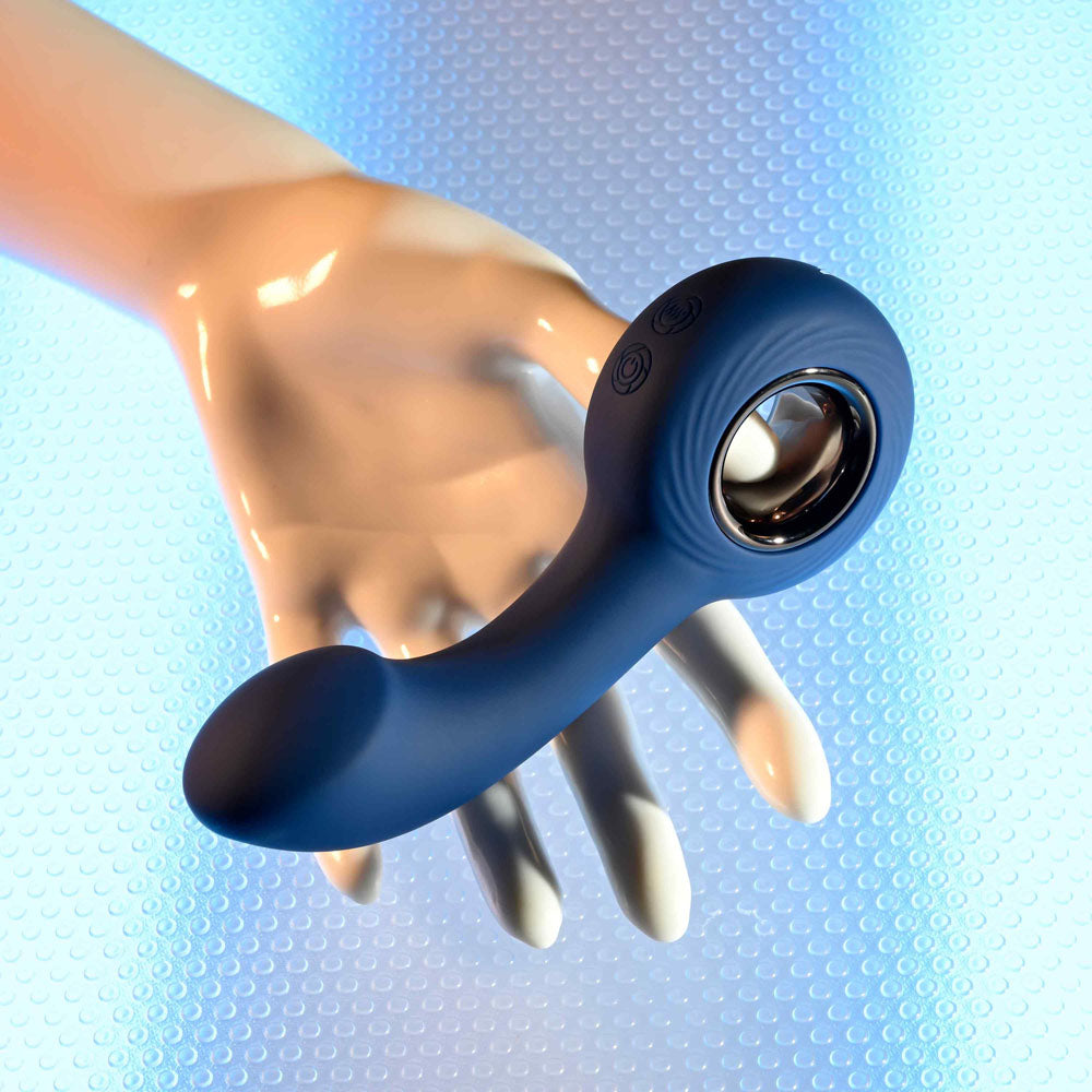 Zero Tolerance The Reach Blue 13.8 Cm Usb Rechargeable Vibrating Anal Plug
