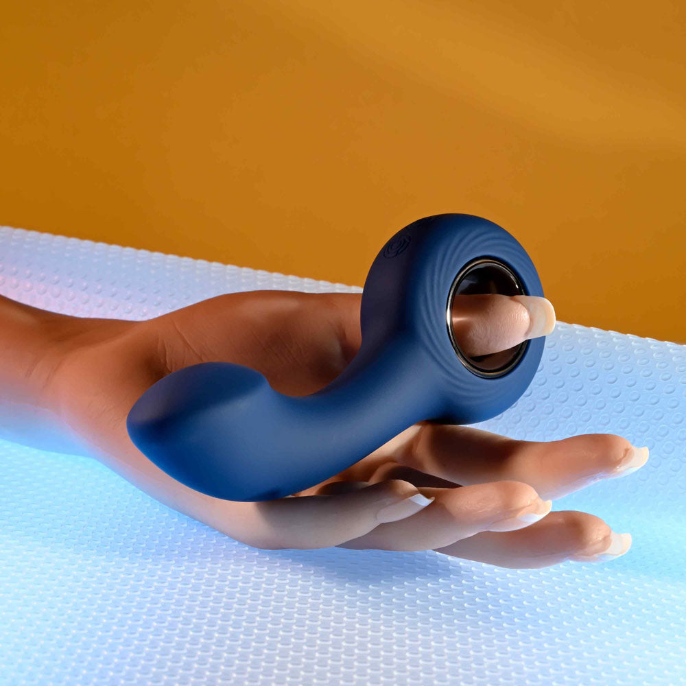 Zero Tolerance The Reach Blue 13.8 Cm Usb Rechargeable Vibrating Anal Plug
