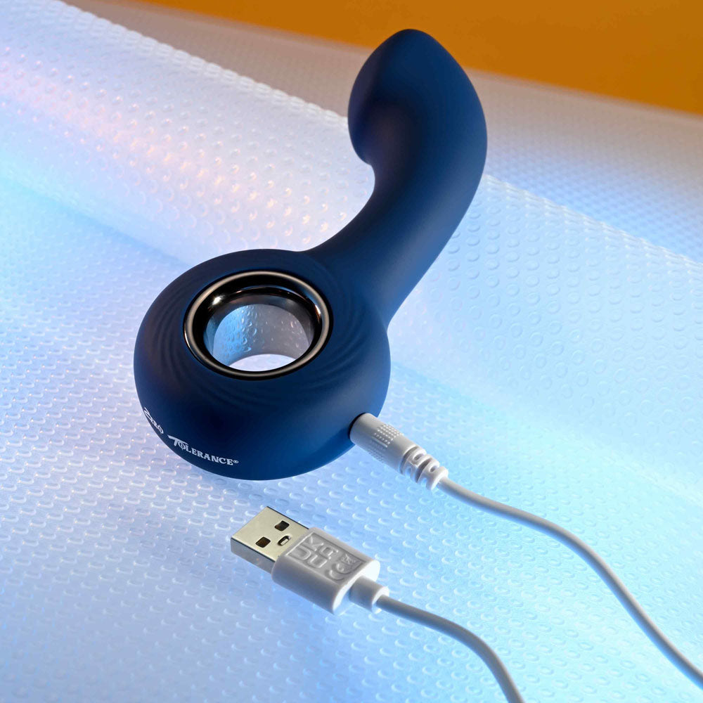 Zero Tolerance The Reach Blue 13.8 Cm Usb Rechargeable Vibrating Anal Plug