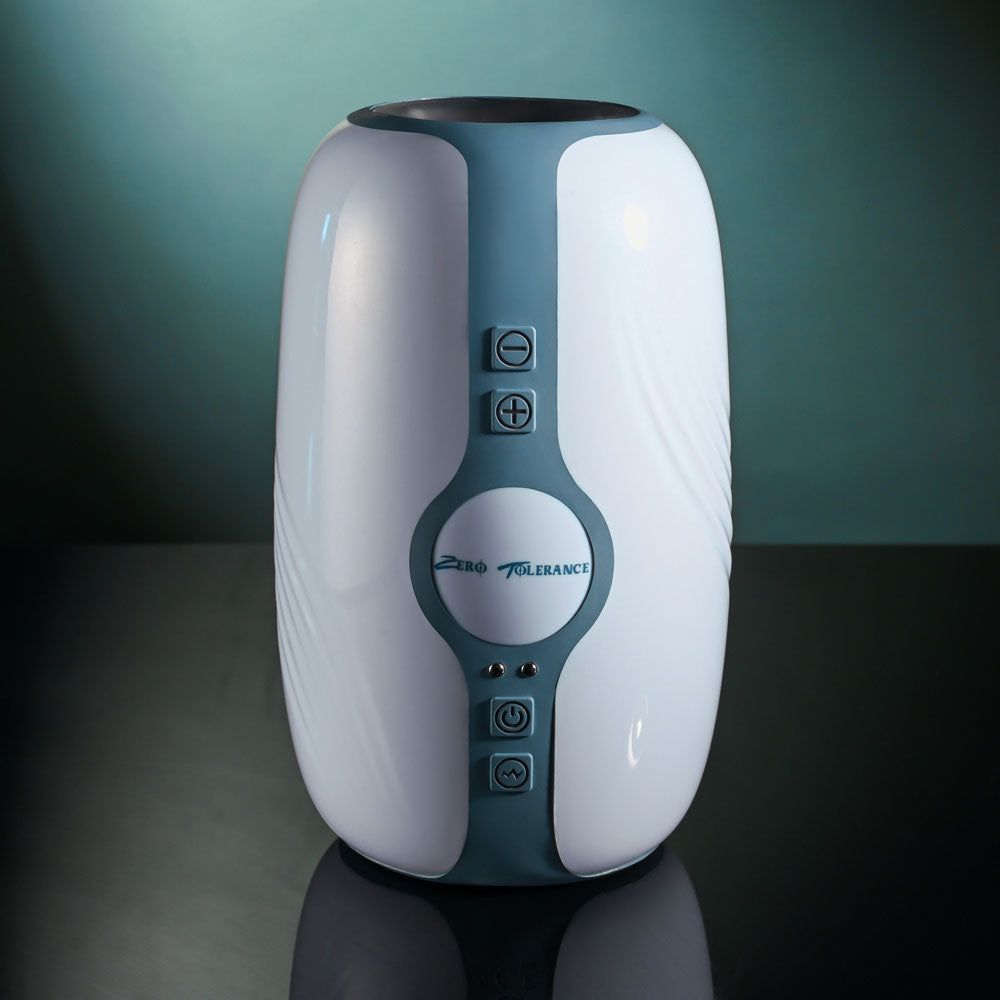 Zero Tolerance Touchdown White 15 Cm Usb Rechargeable Vibrating & Tightening Stroker