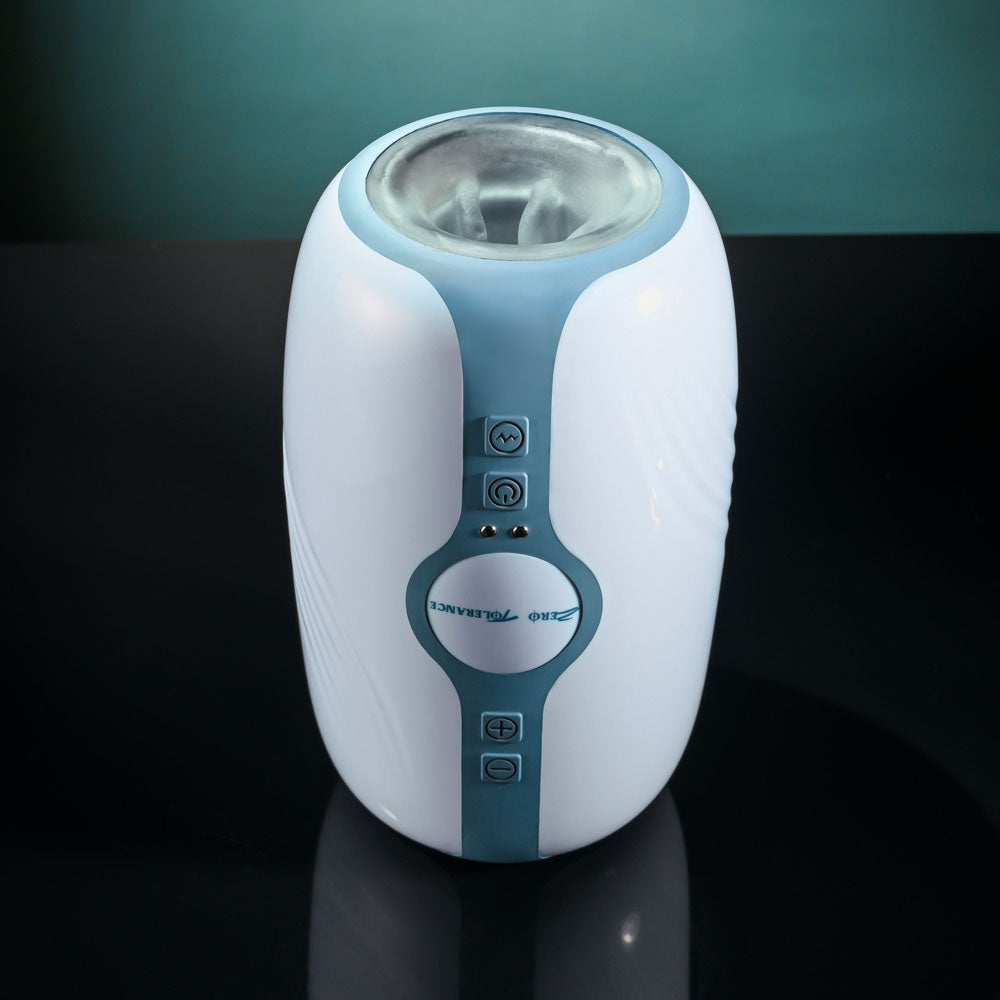 Zero Tolerance Touchdown White 15 Cm Usb Rechargeable Vibrating & Tightening Stroker