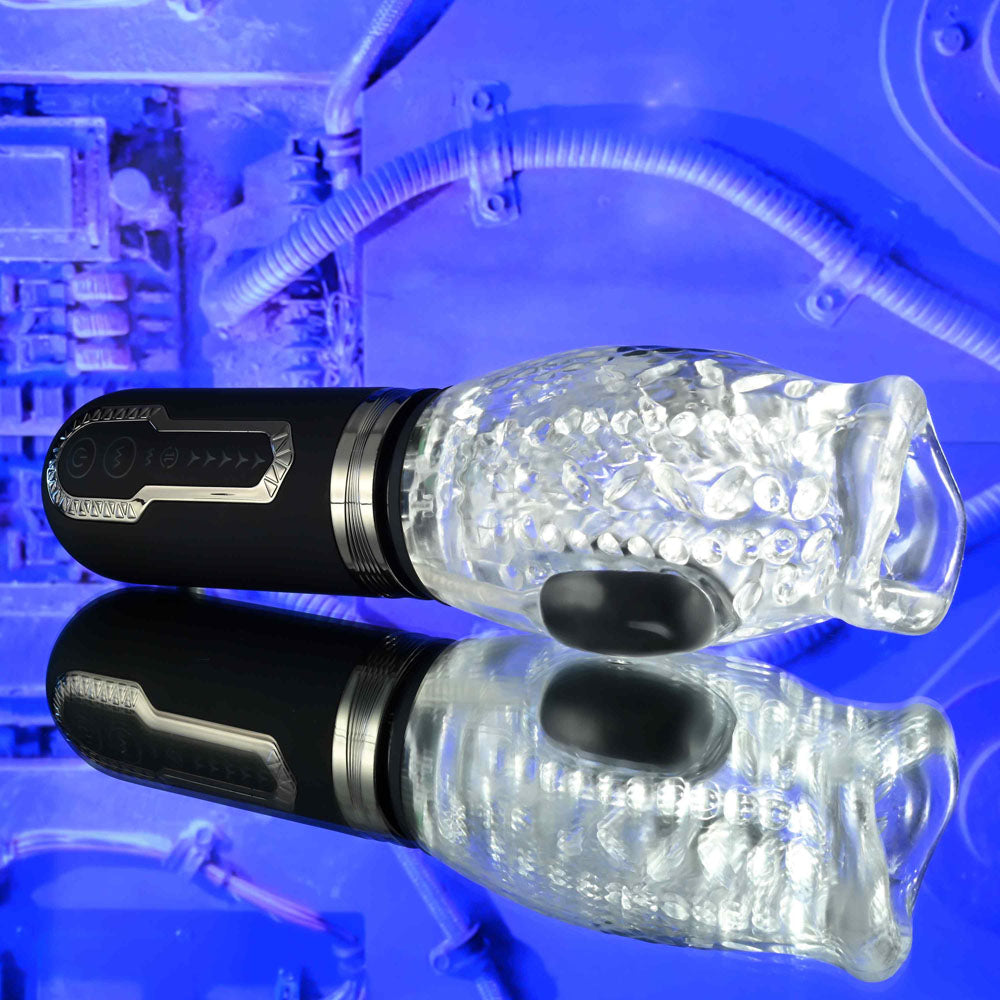 Zero Tolerance Thrill Ride Clear Usb Rechargeable Thrusting, Rotating & Vibrating Stroker