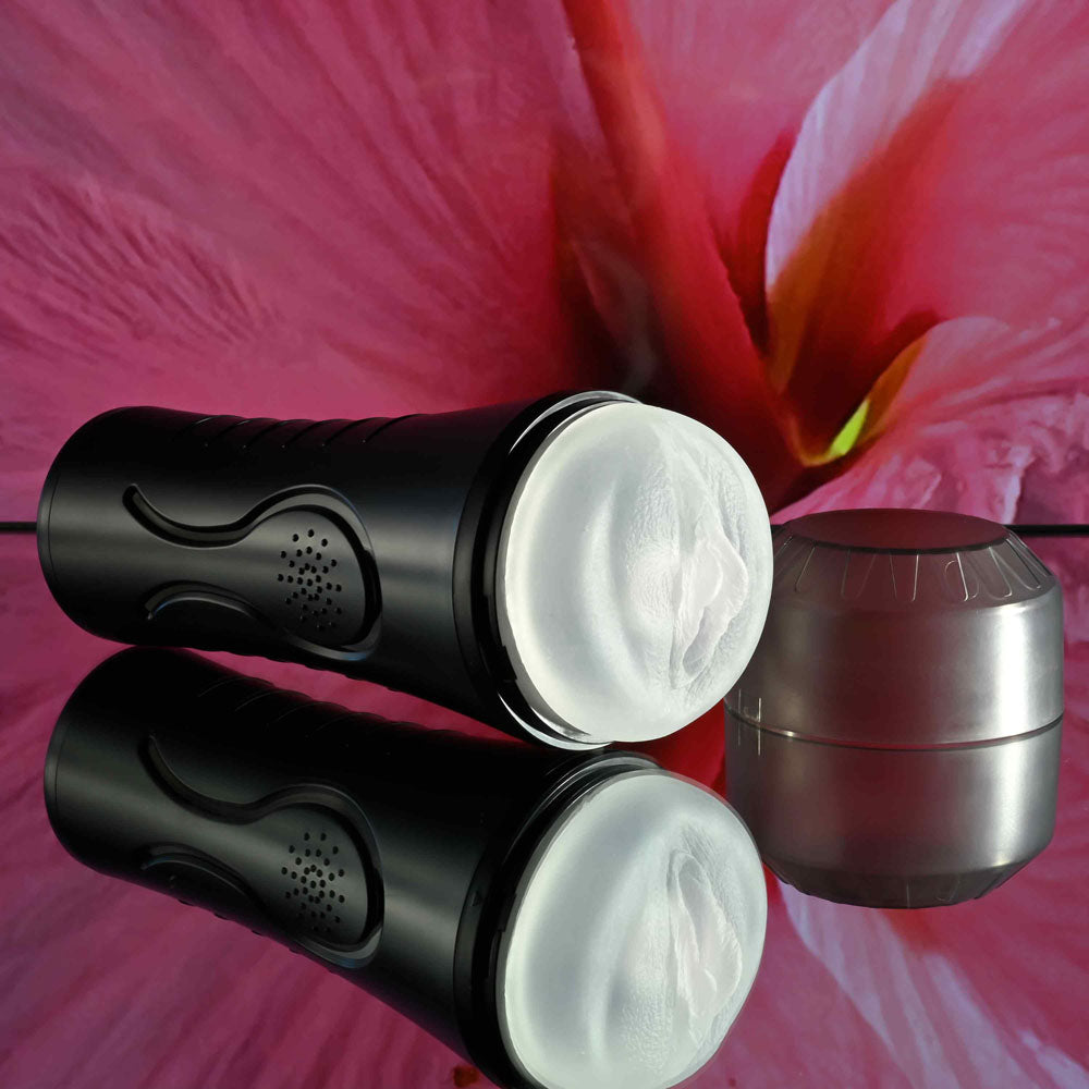 Zero Tolerance Hold Tight Clear Usb Rechargeable Vibrating Vagina Stroker