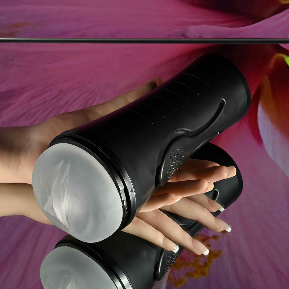 Zero Tolerance Hold Tight Clear Usb Rechargeable Vibrating Vagina Stroker