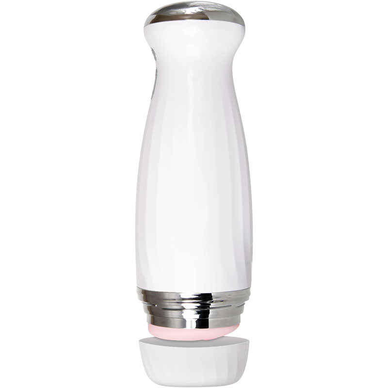 Zero Tolerance The Thrusting Stroker White Usb Rechargeable Thrusting Masturbator