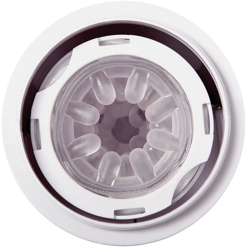 Zero Tolerance The Thrusting Stroker White Usb Rechargeable Thrusting Masturbator