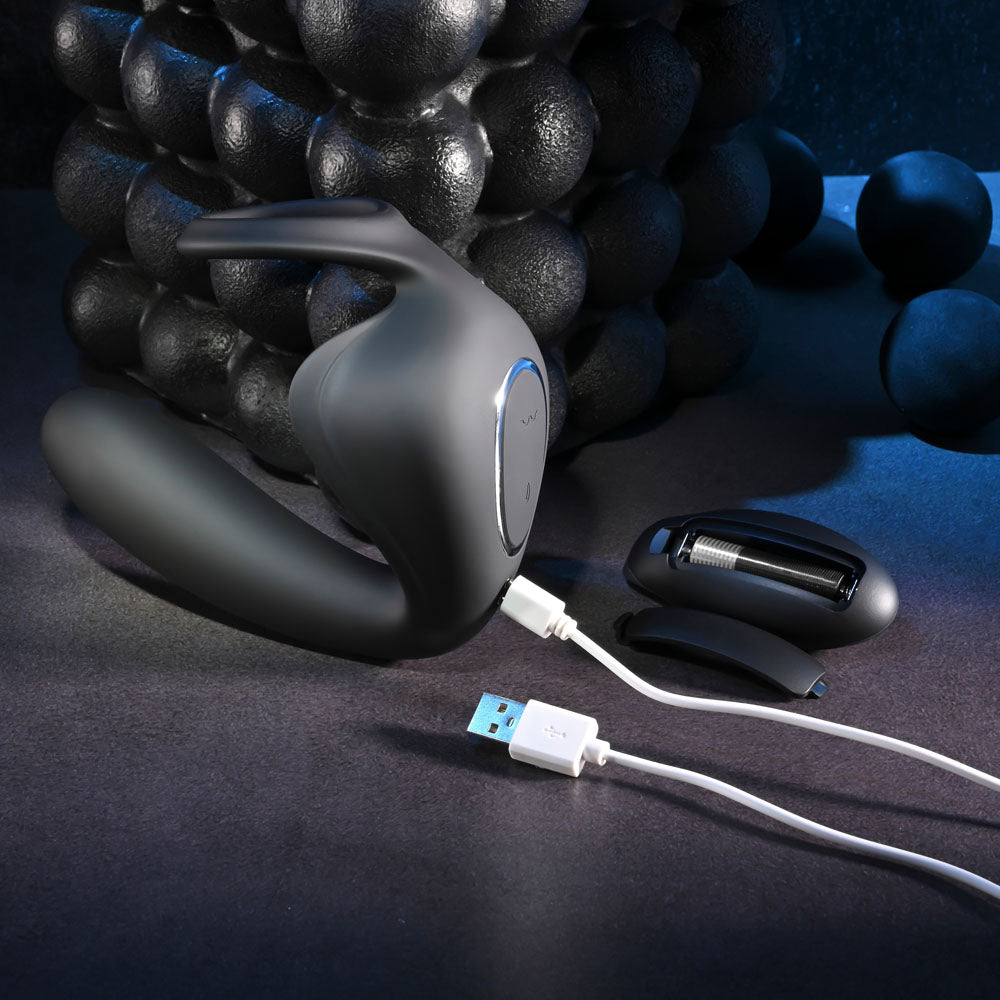 Zero Tolerance Ballin Out Black Usb Rechargeable Prostate Massager With Cock Ring And Wireless Remote