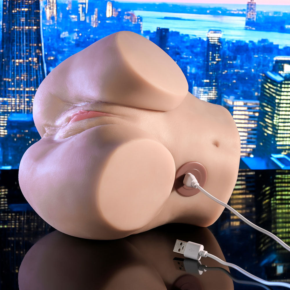 Zero Tolerance Lets Get Ready To Rumble Flesh Usb Rechargeable Vibrating Doggy Style Torso Masturbator