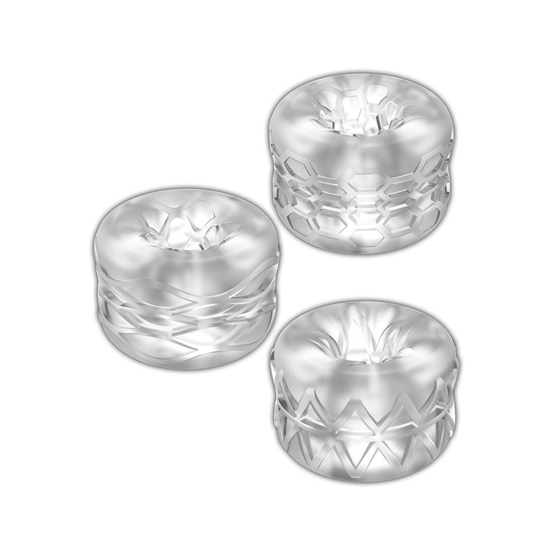 Zolo Bumperz Clear Mini Blowjob Stroker Set
